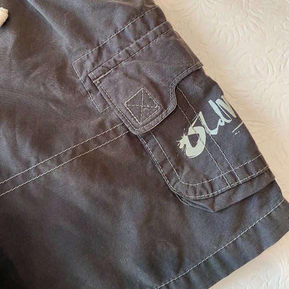 Old Navy Gray Long elastic Shorts with pockets Sz 3T - Picture 2 of 6